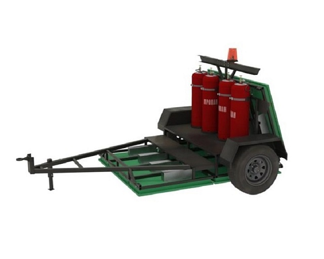 Установка инфракрасного нагрева на прицепе ИКН SG-400-TD